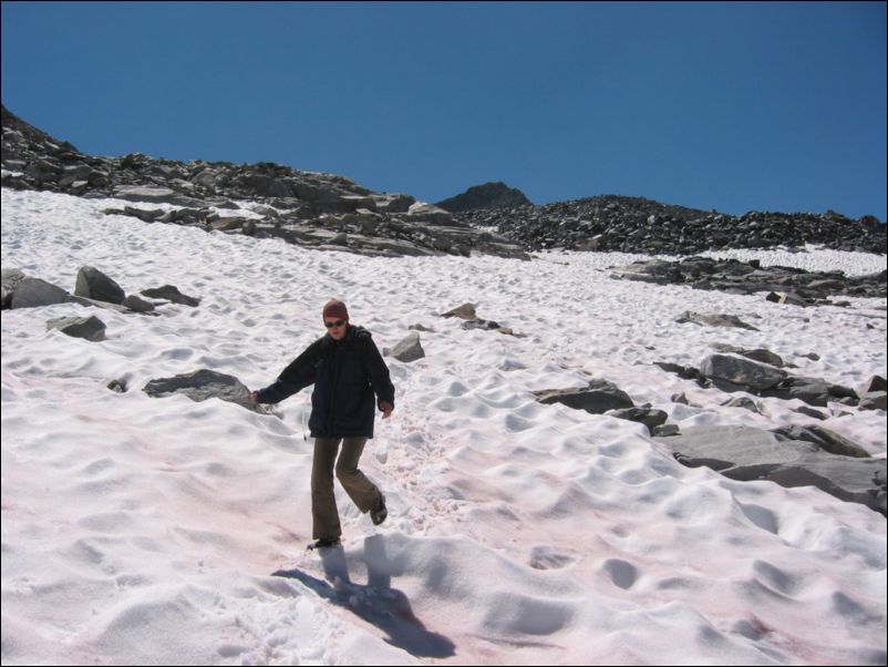 2005-08-20 Lyell (49) heeling down the snow